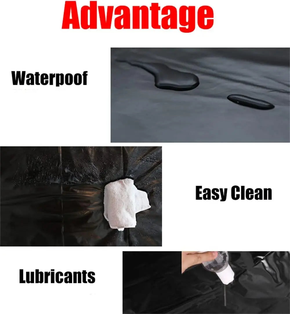 Satin Surrender – Waterproof Play Sheet for Untamed Nights - BDSM Mess-Proof Play Sheet Versatile Mattress Cover for Couples