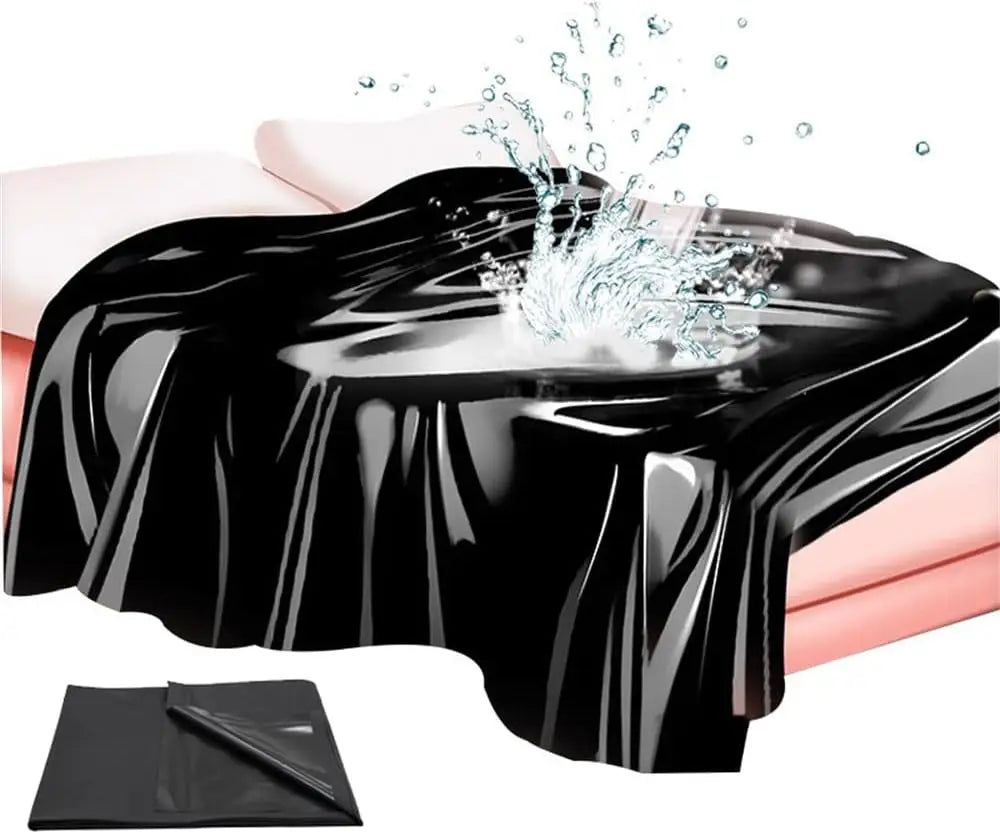Satin Surrender – Waterproof Play Sheet for Untamed Nights - BDSM Mess-Proof Play Sheet Versatile Mattress Cover for Couples
