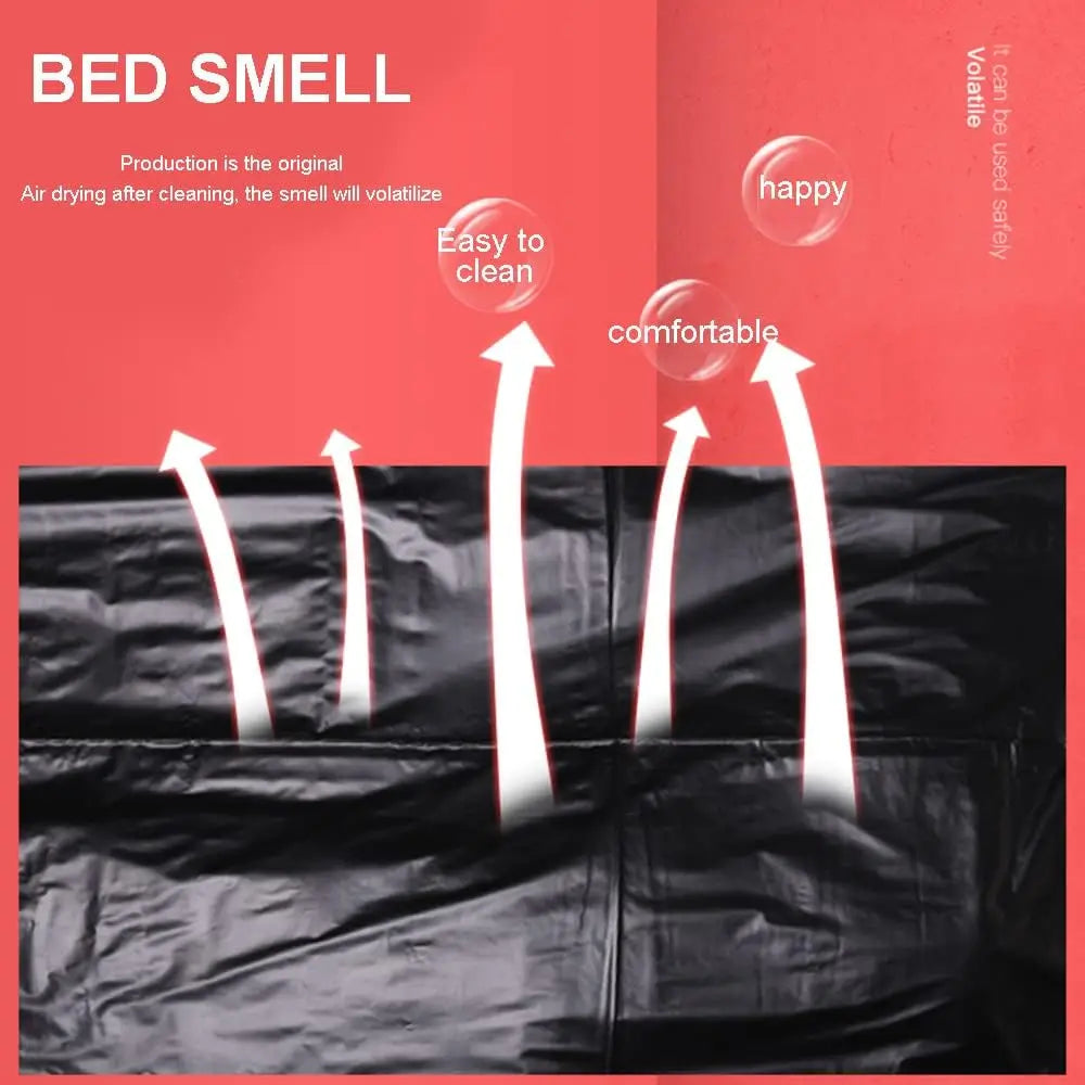 Satin Surrender – Waterproof Play Sheet for Untamed Nights - BDSM Mess-Proof Play Sheet Versatile Mattress Cover for Couples