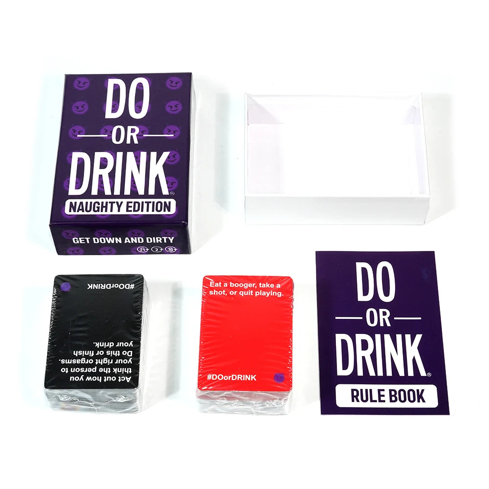 Do or Drink: Naughty Edition – Adult Party Card Game for Daring Fun and Drinking Challenges