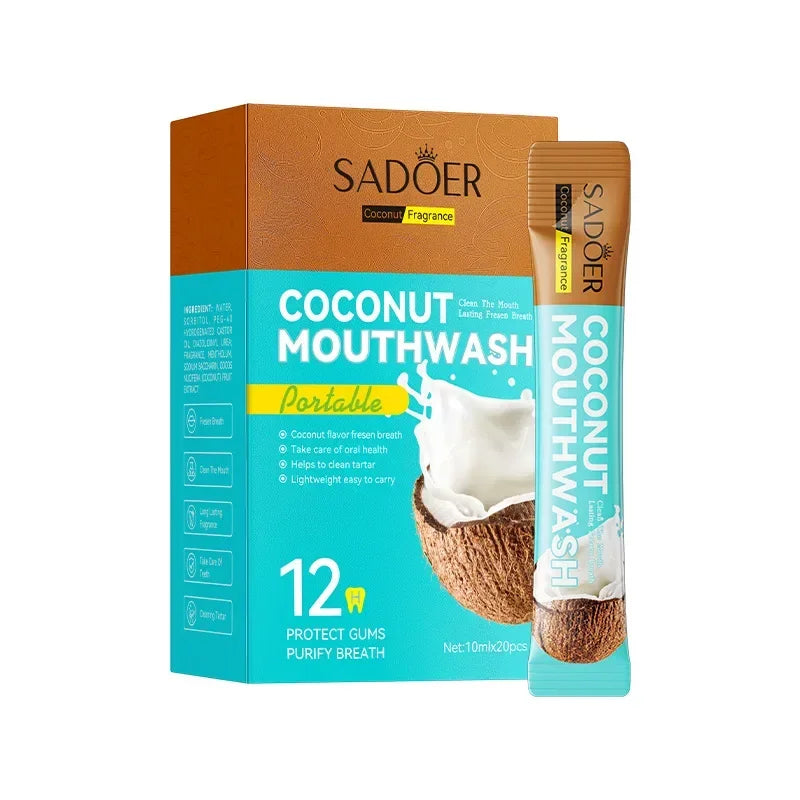 Baking Soda Mouthwash – Peach Flavor | Teeth Whitening and Long-Lasting Fresh Breath