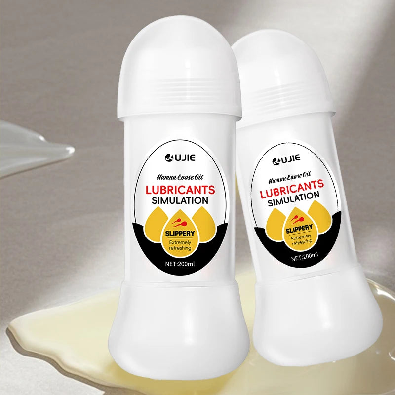 Water-Based Lubricant Gel – Imitation Semen Formula for Men, Women and Couples