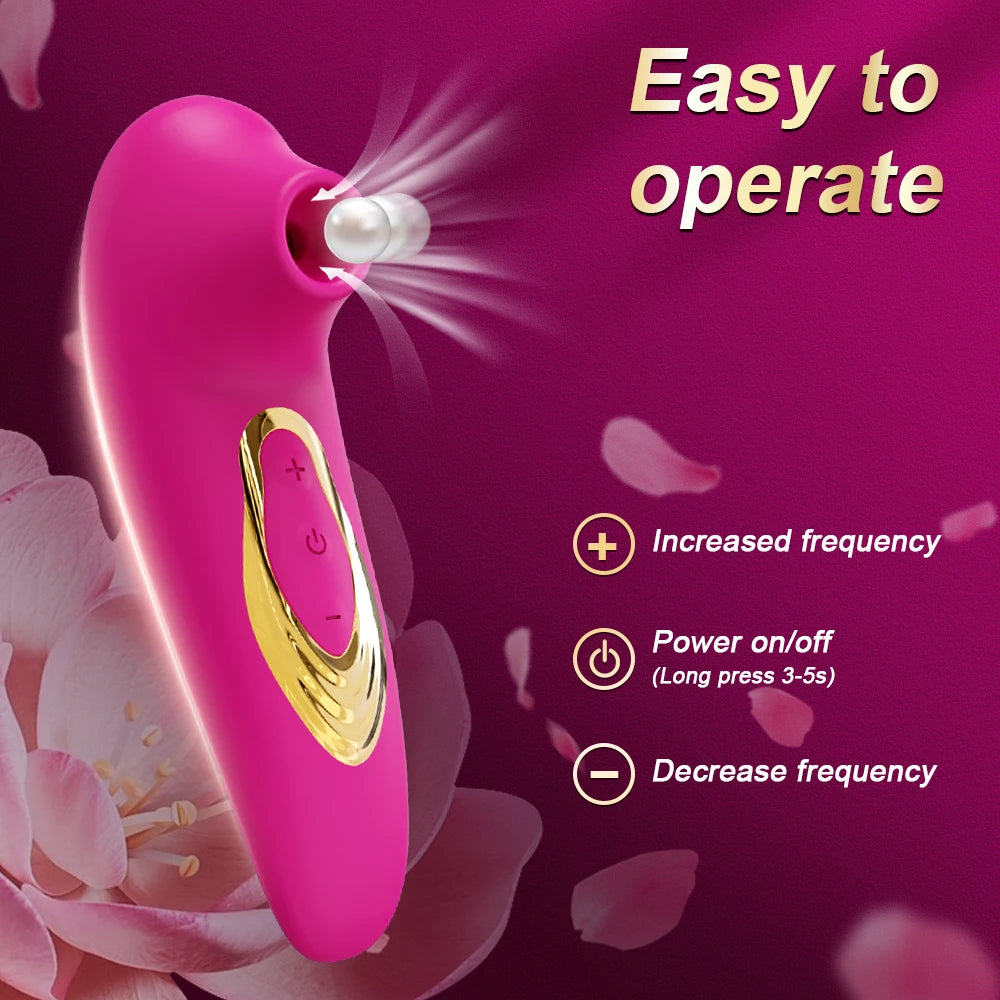 Clitoral Sucking Vibrator – Clit Stimulator and Oral Nipple Massager for Women (115×45mm)