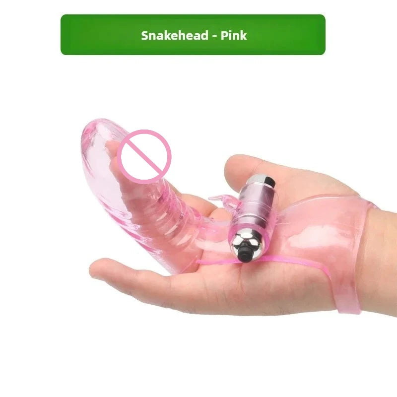 Vibrating Finger Cover Sex Toys for Couples Flirting Vibration G-spot Clitoris Stimulator Finger Condom Adult Sex Products Bdsm