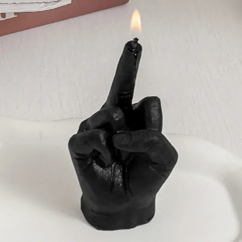 🖕 Creative Middle Finger Scented Candle – Bold, Funny & Unapologetic Quirky Decor | Gag Gift | Bold Vibes Only