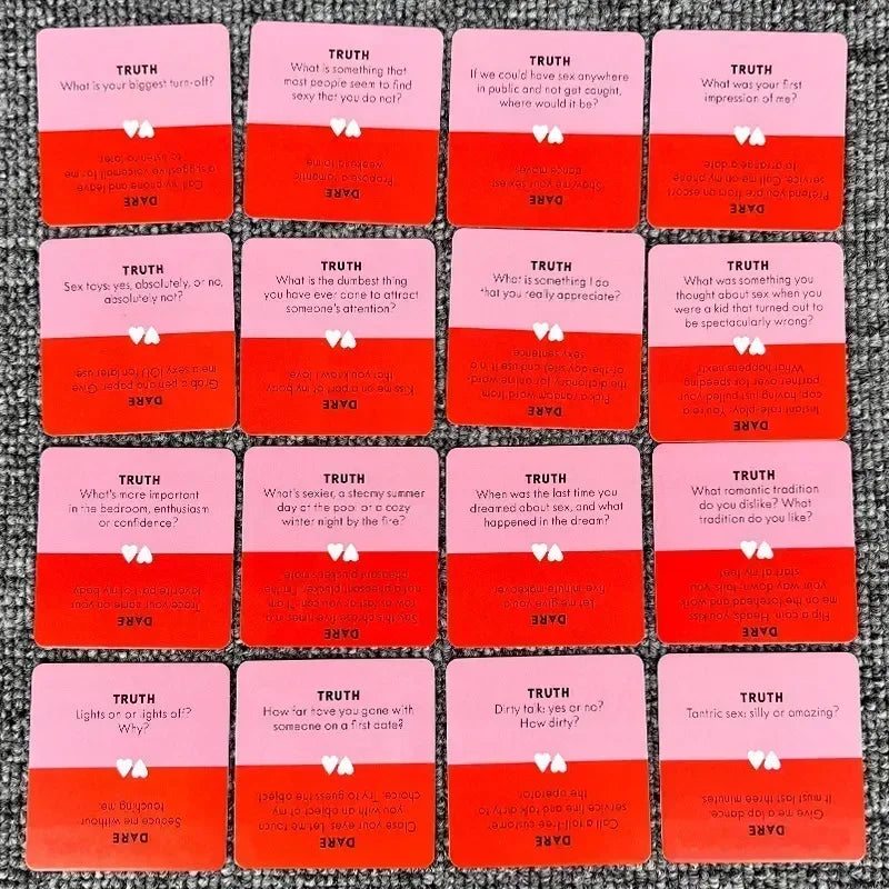 Bare Truths and Bold Dares — Couples Card Game (51 Flirty Prompts)