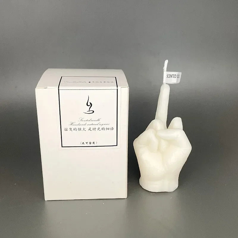 🖕 Creative Middle Finger Scented Candle – Bold, Funny & Unapologetic Quirky Decor | Gag Gift | Bold Vibes Only
