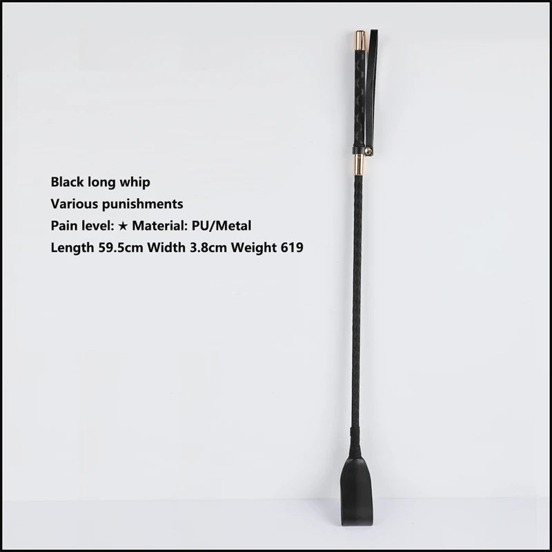 PU Leather Horse Tassel Whip – BDSM Spanking Paddle for Couples | Erotic Adult Game Accessory