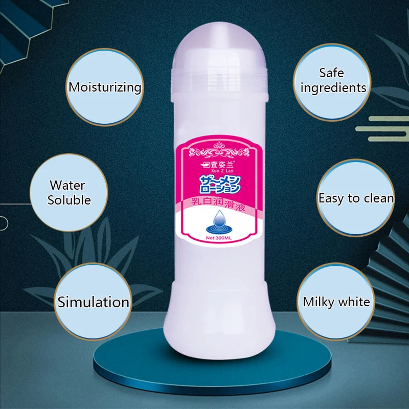 Unscented Water-Based Lubricant – High Viscosity Personal Lubricant for Anal, Vaginal, Oral and Toy Use (200ml / 300ml / 500ml)