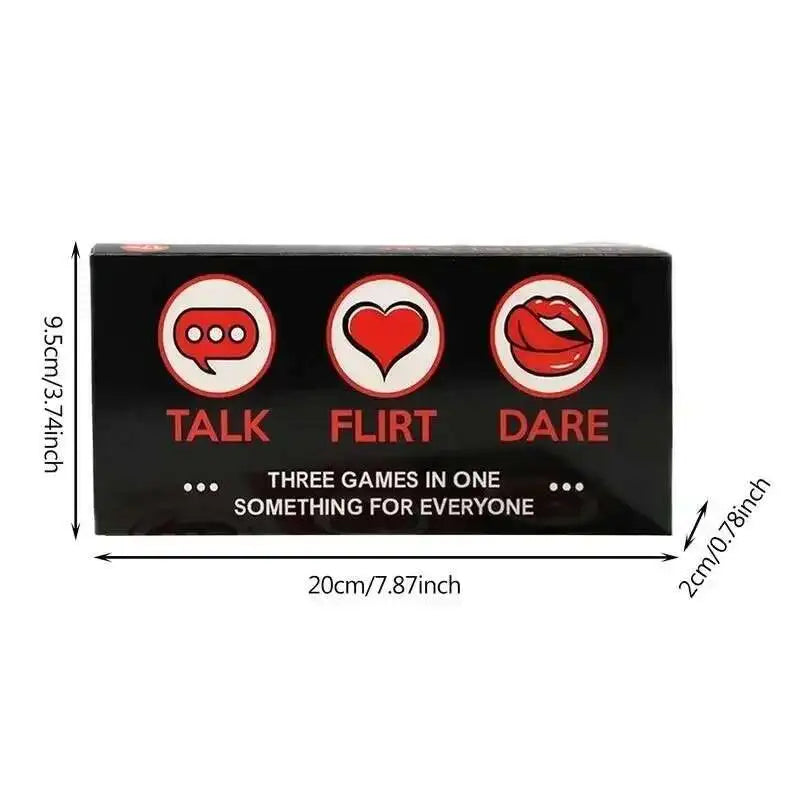 Talk, Flirt, or Dare — The Ultimate Romantic and Naughty Game for Couples: A Romantic Sexy Date Night Card Game