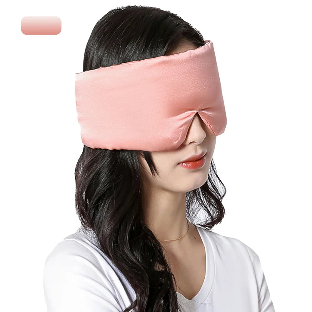 Midnight Caress – Mulberry Silk Sleep Veil - Adjustable