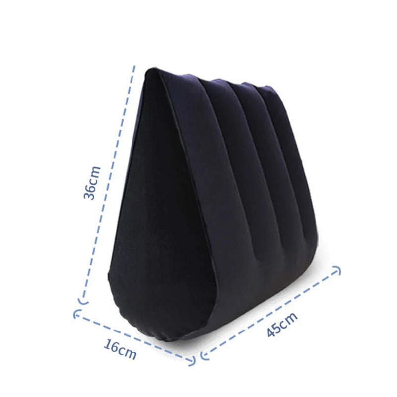 Velvet Surrender – Flocked Inflatable Pleasure Cushion