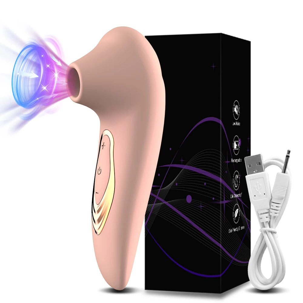 Clitoral Sucking Vibrator – Clit Stimulator and Oral Nipple Massager for Women (115×45mm)
