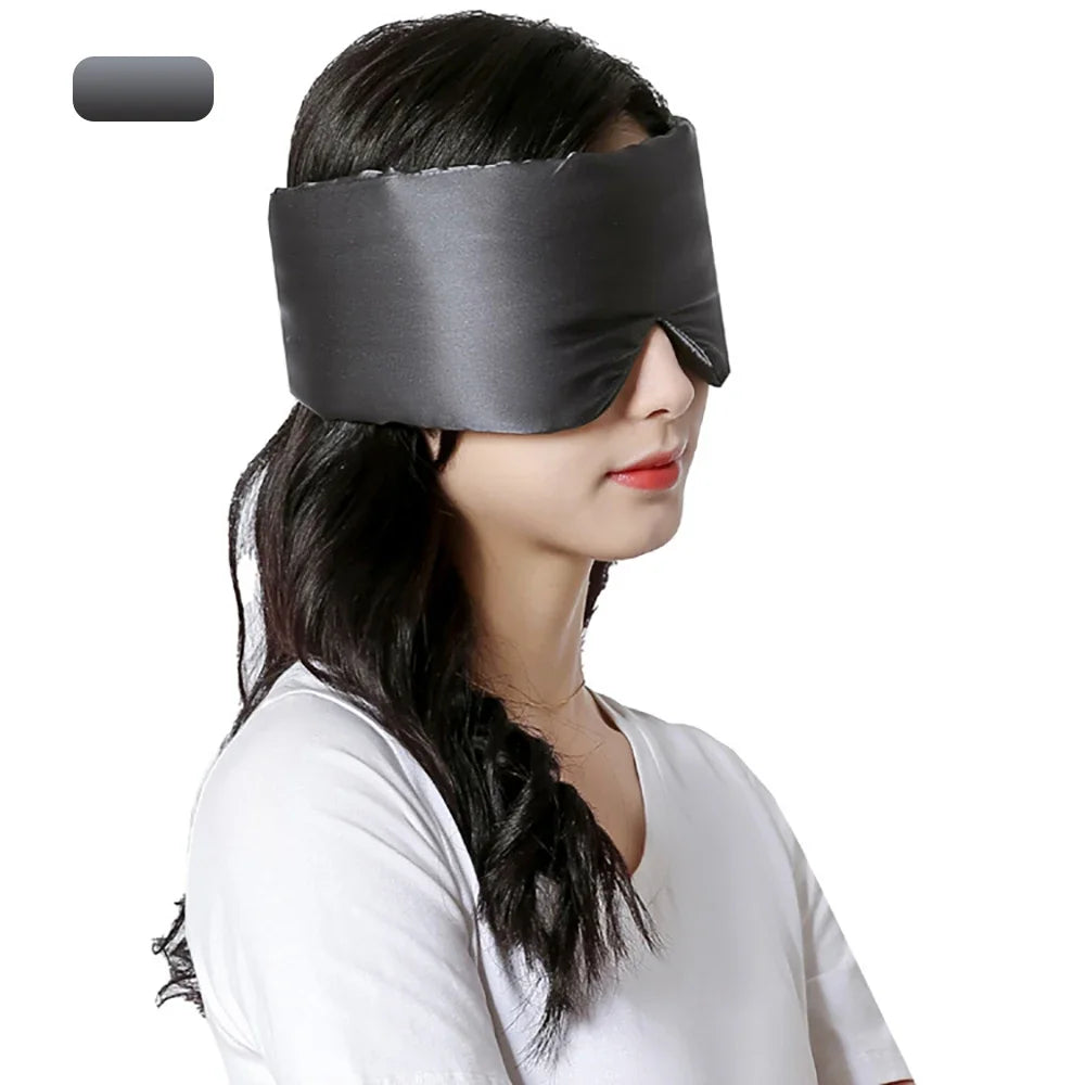 Midnight Caress – Mulberry Silk Sleep Veil - Adjustable