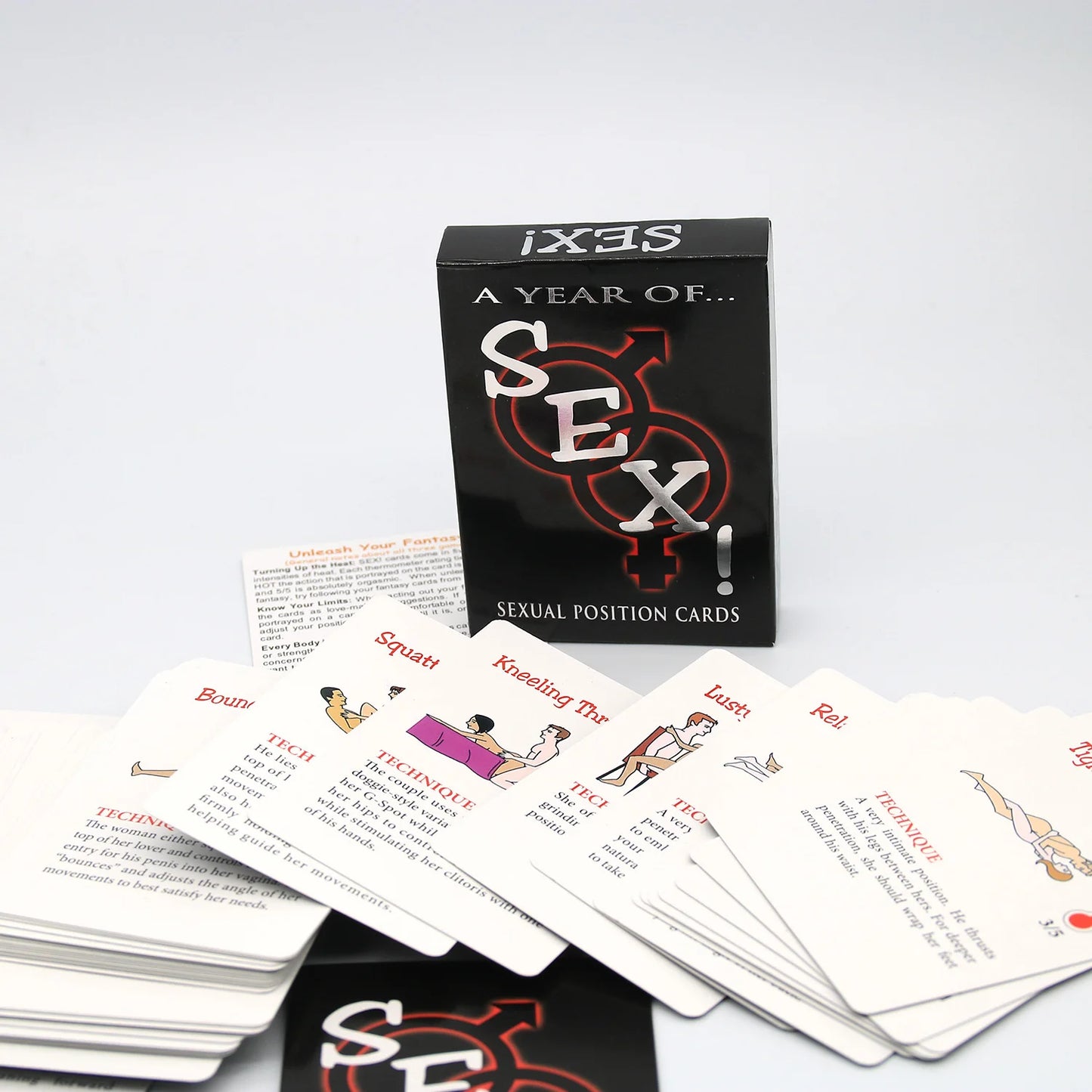 Erotic Bedroom Game Cards for Couples – Intimate Adult Card Game | Fun Romantic Foreplay Activity