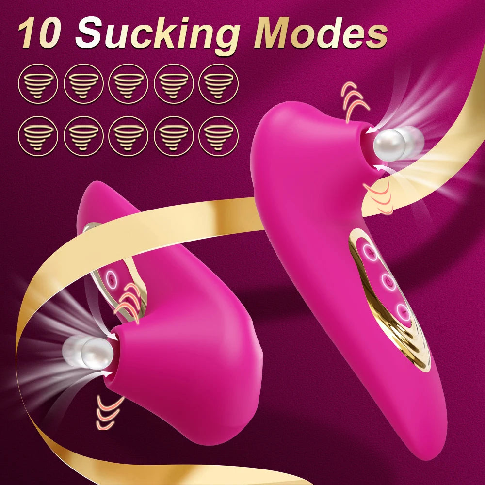 Clitoral Sucking Vibrator – Clit Stimulator and Oral Nipple Massager for Women (115×45mm)