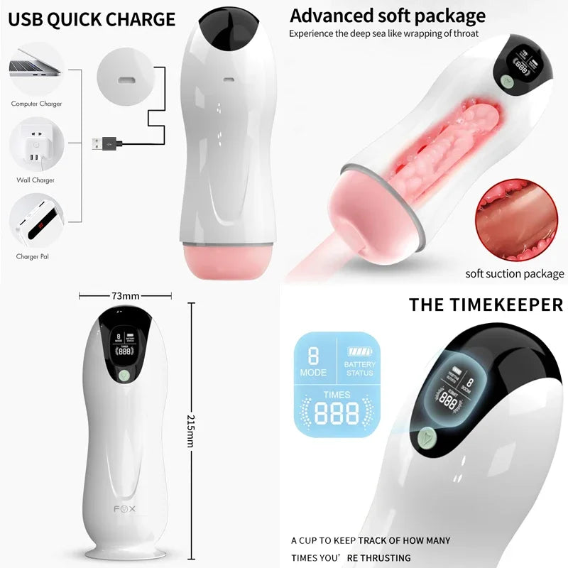 Rod Masturbator Man Flesh Cup Sexy Toys For Men Vibrating Magic Wand Automatic Vagina Industrial Vagina Sucking Mouth Toys