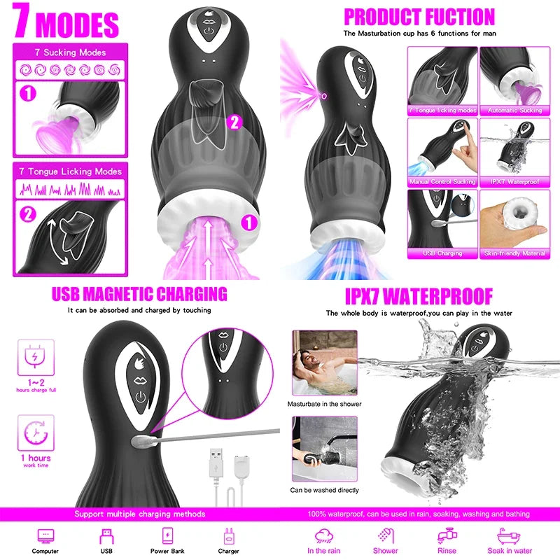 Rod Masturbator Man Flesh Cup Sexy Toys For Men Vibrating Magic Wand Automatic Vagina Industrial Vagina Sucking Mouth Toys
