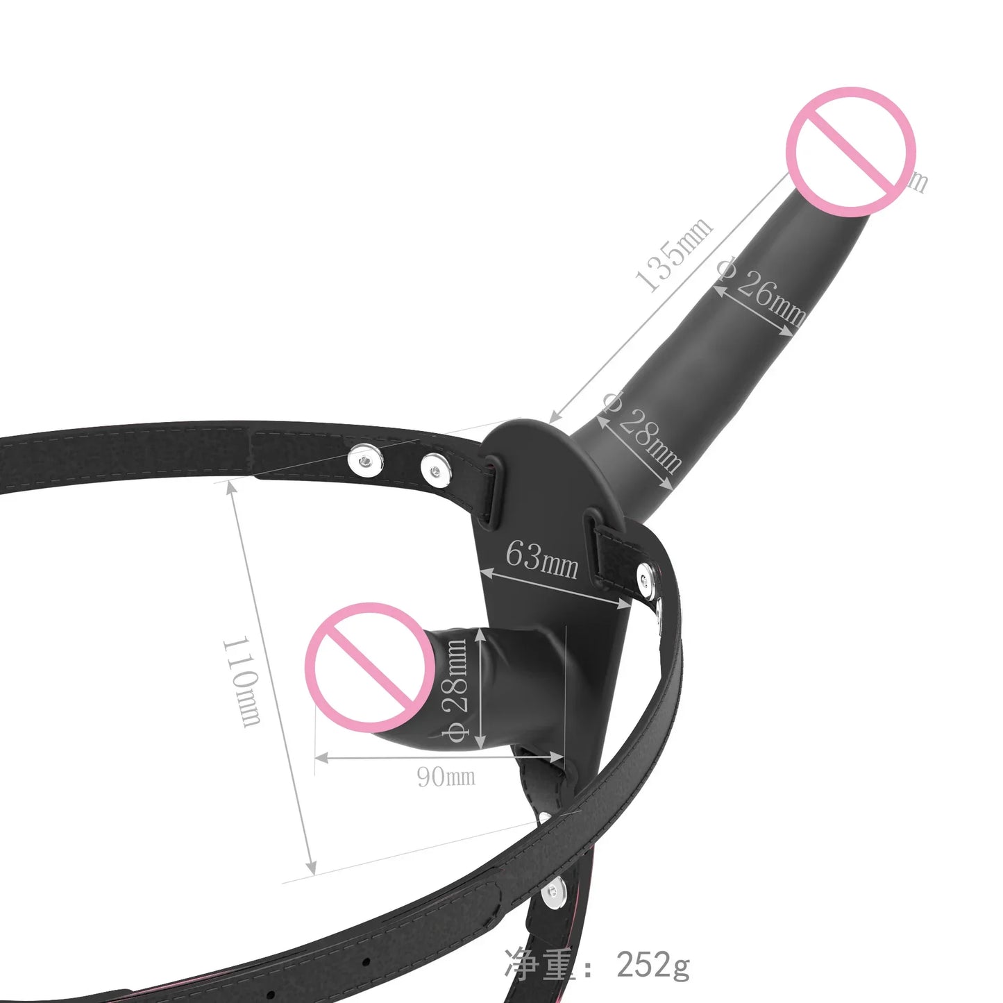 Women Wearing Dildo (Desire Rod) G-spot Stimulator Safe Soft Cozy Prolong Climax Silicone Belt Type Simulation Penis Pants Adult Products