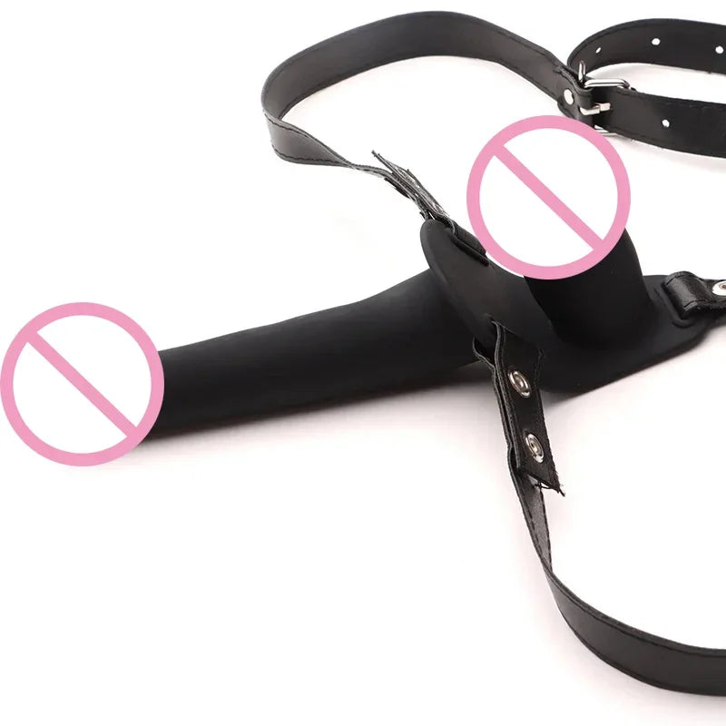 Women Wearing Dildo (Desire Rod) G-spot Stimulator Safe Soft Cozy Prolong Climax Silicone Belt Type Simulation Penis Pants Adult Products