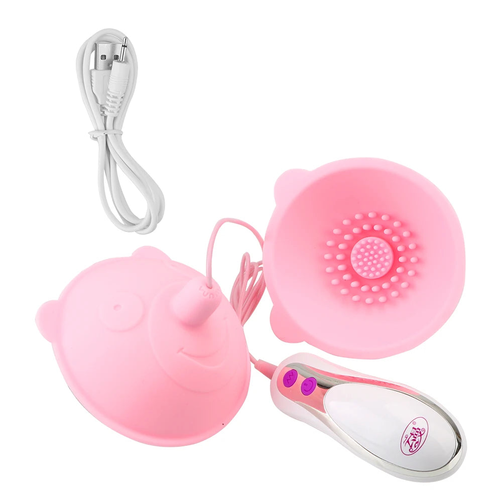 Tongue Lick Electric Breast Pump – 10-Speed Nipple Sucker &amp; Breast Massager for Women