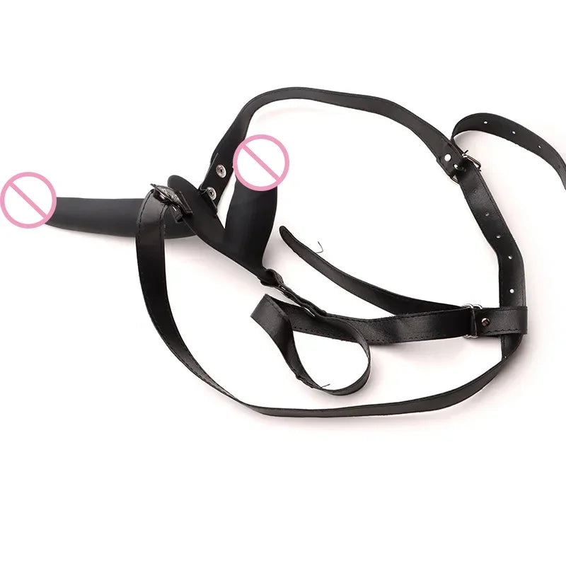 Women Wearing Dildo (Desire Rod) G-spot Stimulator Safe Soft Cozy Prolong Climax Silicone Belt Type Simulation Penis Pants Adult Products