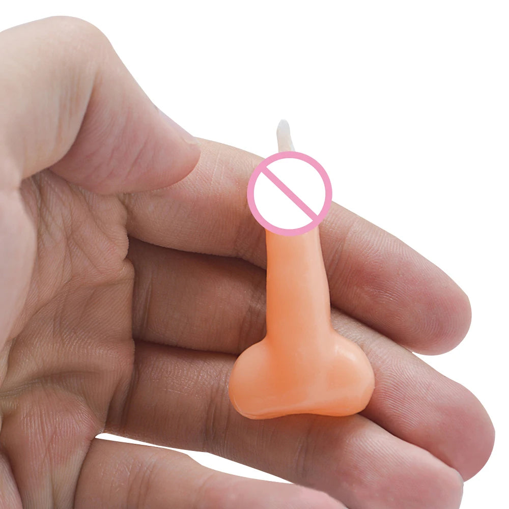 Penis Candle Hen Party Accessories Gift Sex Toys for Couples Flirting Sex Shop Mini Willy Candles 1 Pair