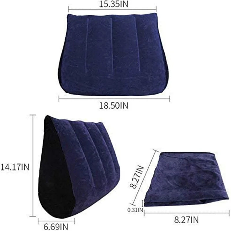Velvet Slope — Inflatable Wedge Pillow for Erotic Play and Comfort