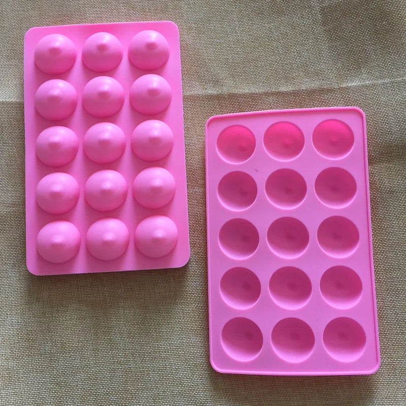 3D Women's Chest Shapes Fondant Mold Silicone Cake Molds Sex Chocolate Candle Mould DIY Baking Tools