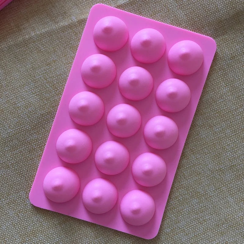 3D Women's Chest Shapes Fondant Mold Silicone Cake Molds Sex Chocolate Candle Mould DIY Baking Tools