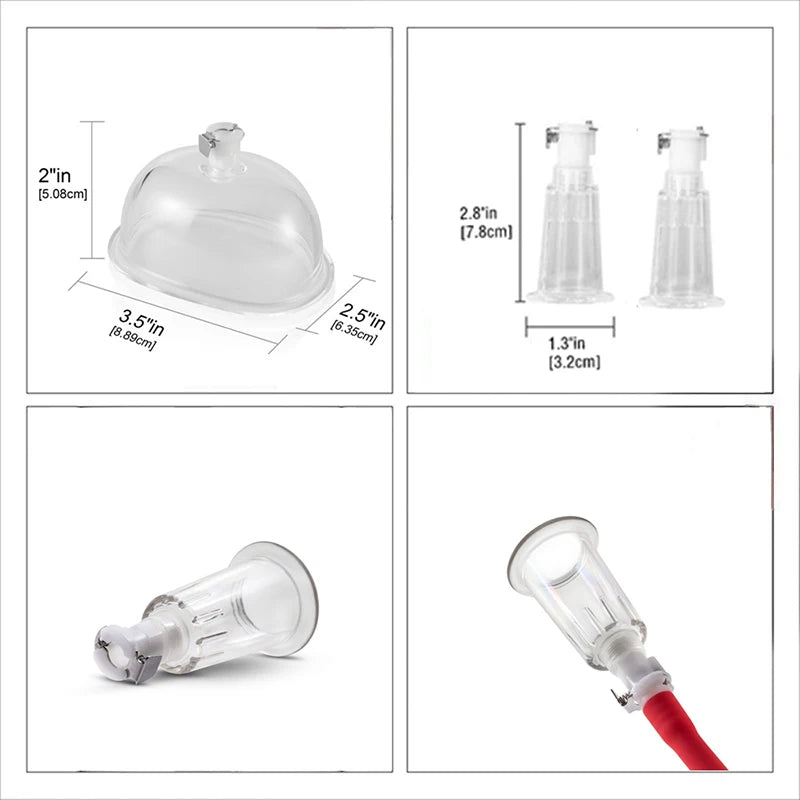 Vagina Pump Couple Flirting Sex Toy Clitoris Stimulate Vaccum Cups Adult Product Sucking Breast Cover Bondage Female Masturbator