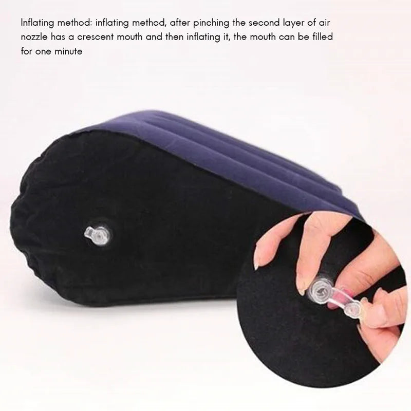 Velvet Slope — Inflatable Wedge Pillow for Erotic Play and Comfort