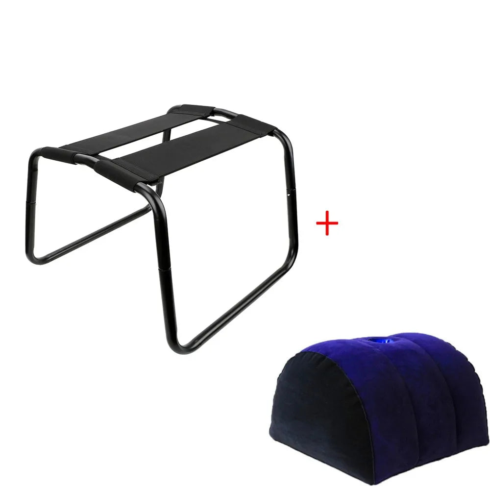 Elastic Sex Position Chair – Sturdy Iron Frame with Nylon Bands for Enhanced Intimacy and Support