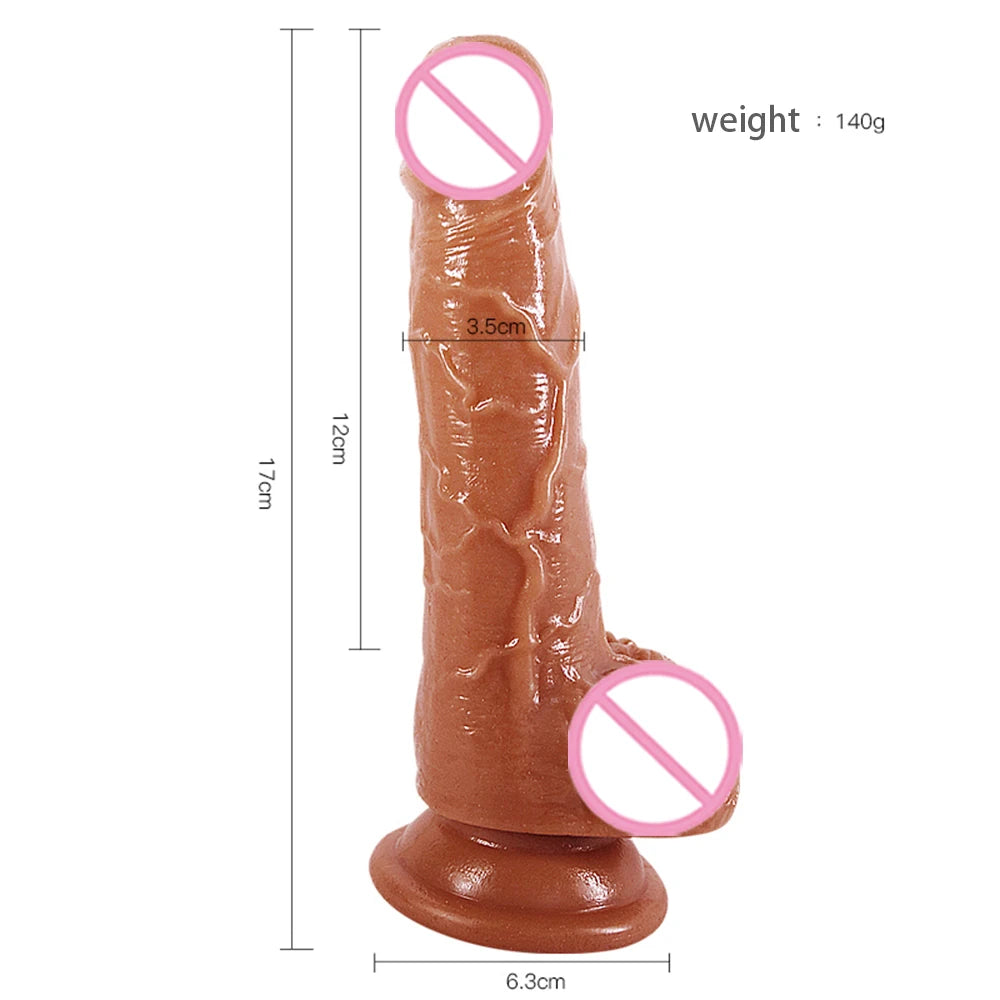 Realistic Water Spray Dildo – Soft Silicone Ejaculating Suction Cup Toy for Women, Couples, and LGBTQ+ Users