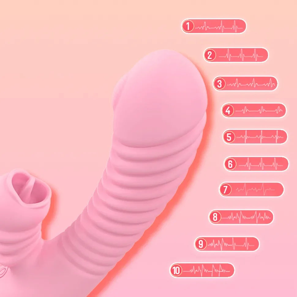 🌸 Vibe Lick™ 2-in-1 Clit and G-Spot Stimulator – Dual Sensation Pleasure Wand