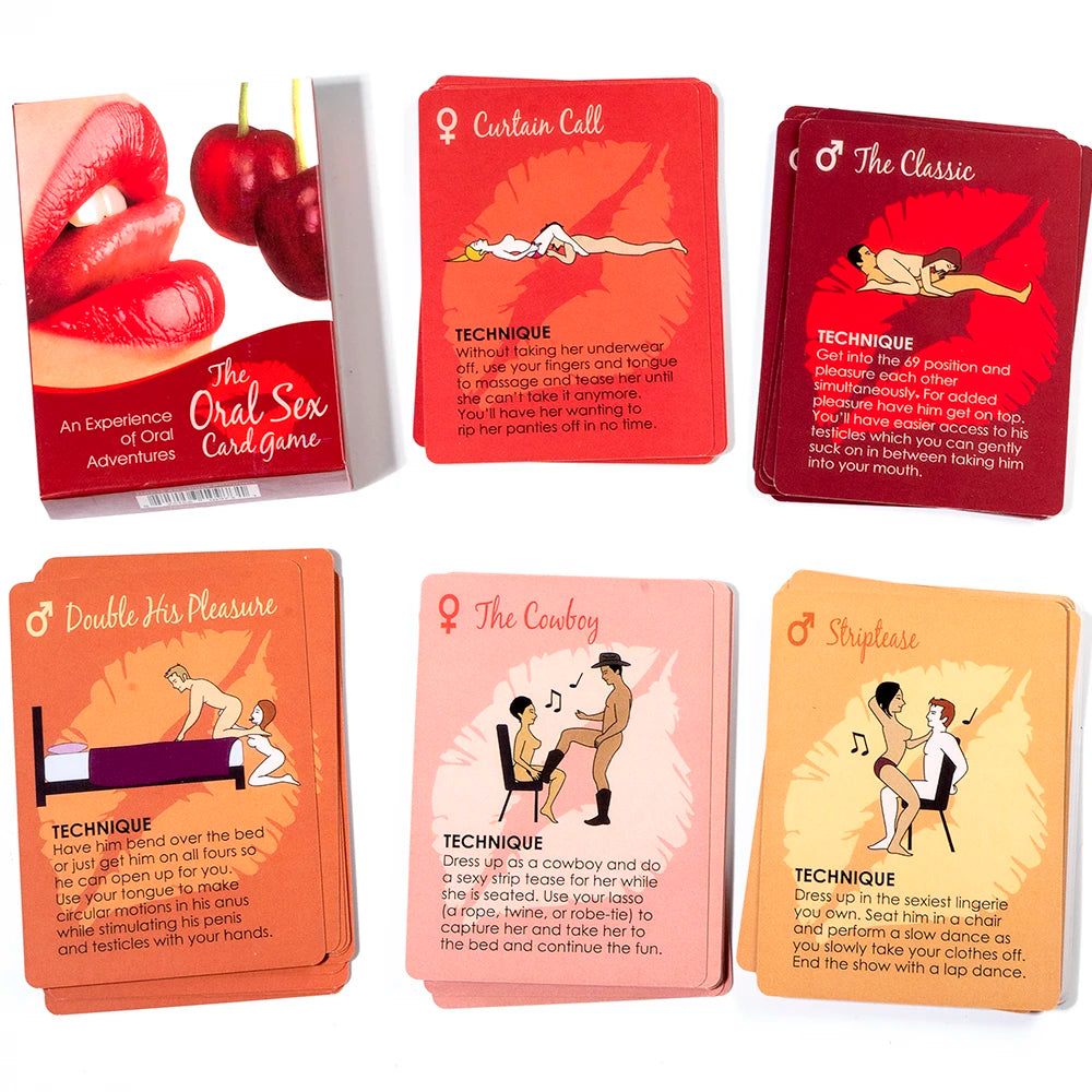 Fifty Shades of Foreplay — Oral and Position Card Game for Couples