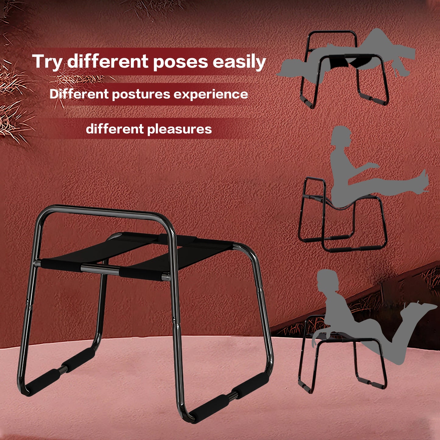 SM Sex Chair for Couples | Erotic Bondage Training Chair | Adjustable Love Seat Adult Furniture Sex Tools