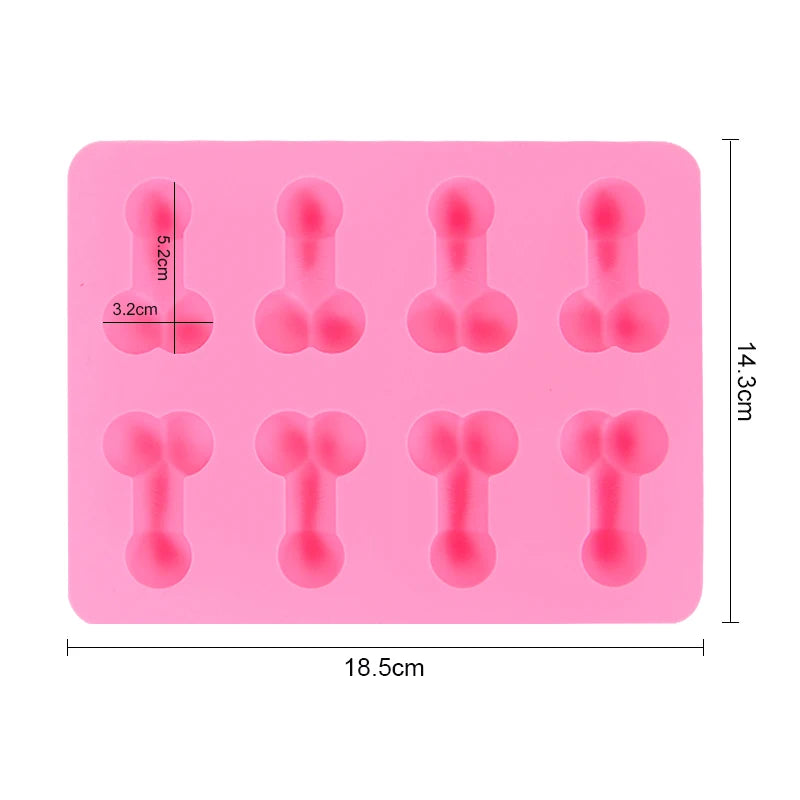 Sexy Penis Ice Cube Maker Tray Cake Chocolate Mold Bachelorette Party Supplies For Wedding Hen Night Adult Birthday Party Decor