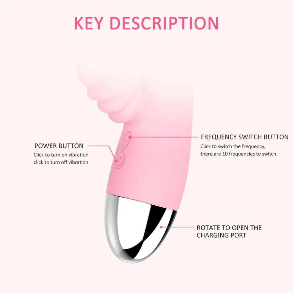 🌸 Vibe Lick™ 2-in-1 Clit and G-Spot Stimulator – Dual Sensation Pleasure Wand