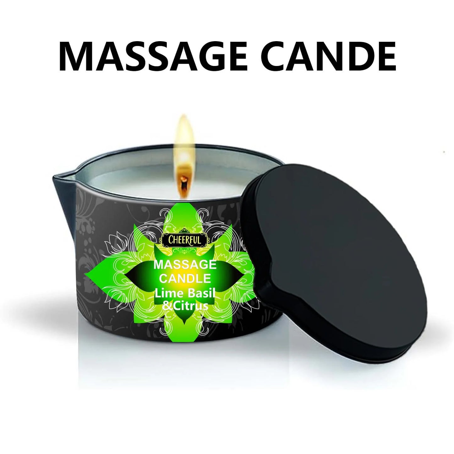 Massage Candle – Soy Wax Aromatherapy Candle for Oil Therapy: Scented Candles for Couples | A Luxurious Massage Experience in One Elegant Jar