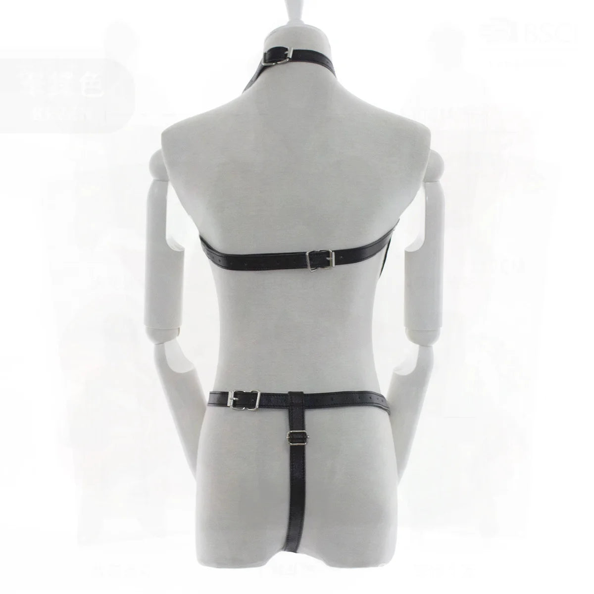 Sexy Leather Corset Adult PU Material Black Chest Belt Alternative Toy for Couple Flirting Performance Clothing Size 30x20x10