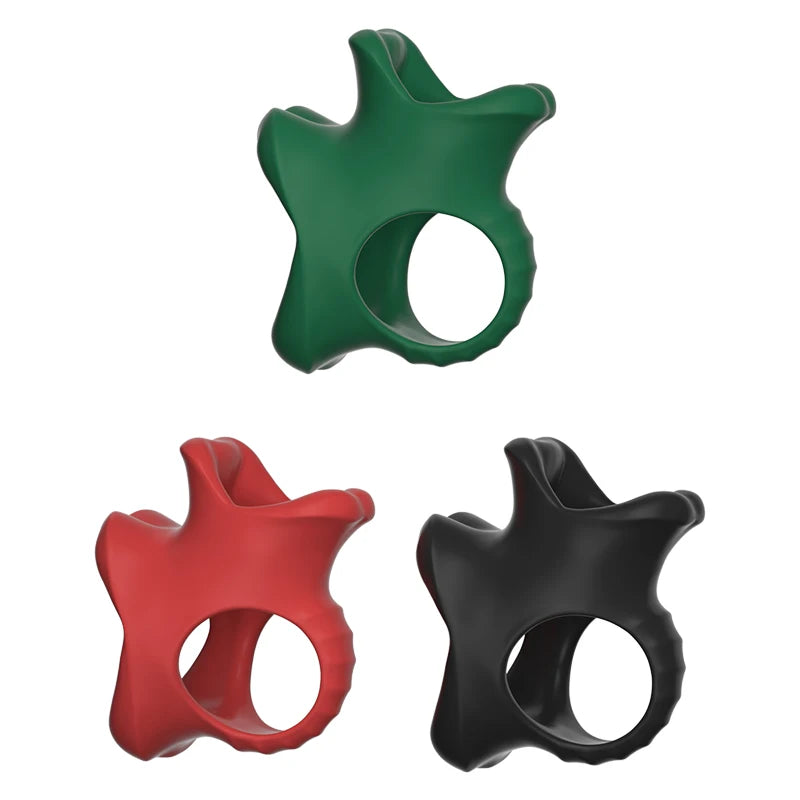 Silicone Scrotal Restraint Long Battle Ring Locking Ring Scrotal Bondage Male Locking Ring  Delay Cock Ring Sex Toys For Men Gay