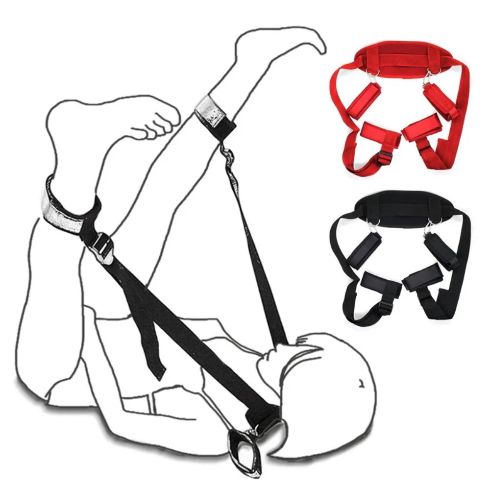 Bdsm Handcuff Neck Collar Bondage Set Restraint Adult Game No Vibrator Wrist Mouth Gag Strap Fetish Sex Toys For Woman Couples