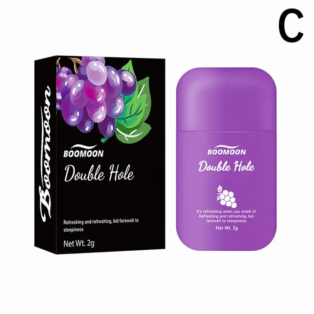 New High-end Vital Refreshing Energizing Aromatherapy Nasal Inhaler Fruit Style Essential Oils Boost Work Focus & Energy Men Women