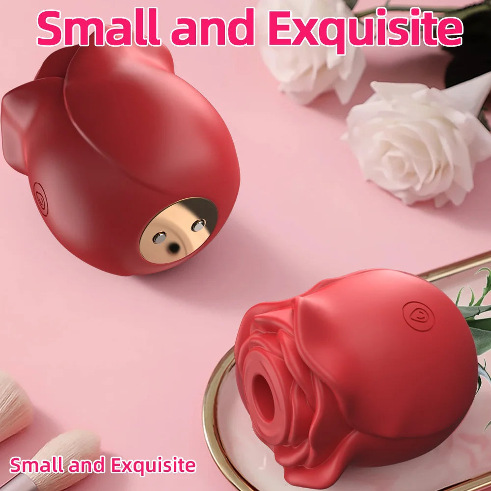 Red Rose Toy Simulation Vibrator for Women Powerful Sucking Vibrators 10 Mode G Spots Vaginal Clitoral Massager Nipple Sexy Toy