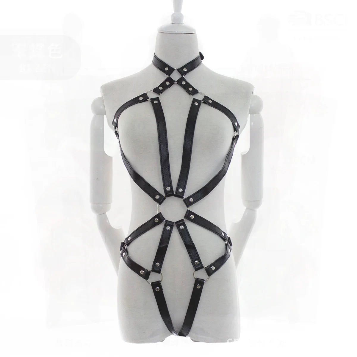 Sexy Leather Corset Adult PU Material Black Chest Belt Alternative Toy for Couple Flirting Performance Clothing Size 30x20x10