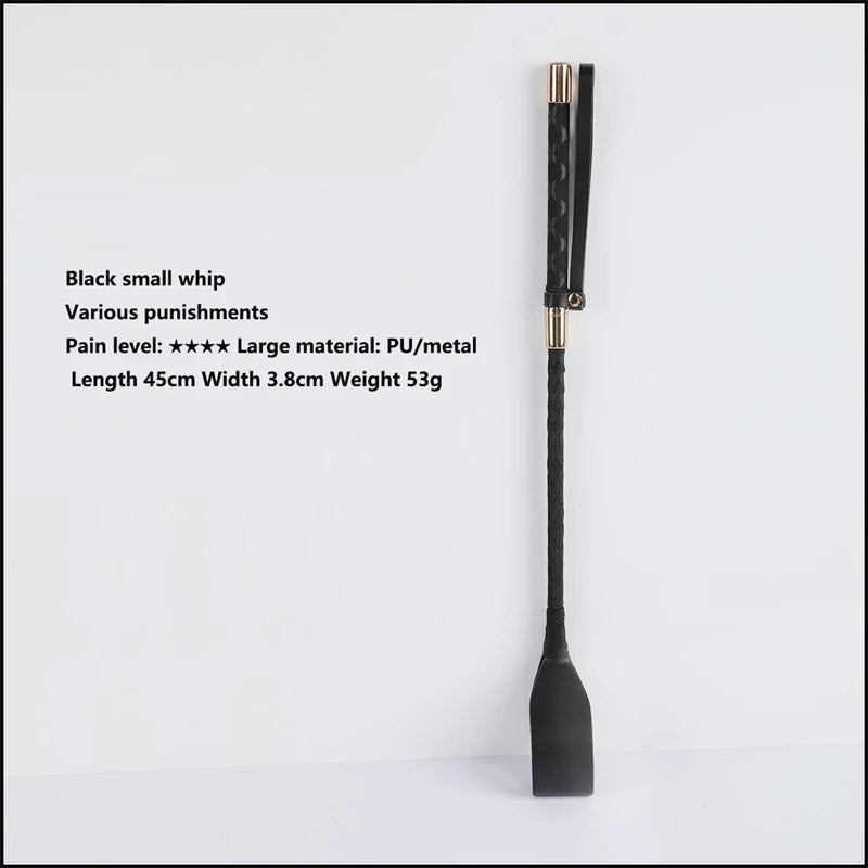 PU Leather Horse Tassel Whip – BDSM Spanking Paddle for Couples | Erotic Adult Game Accessory
