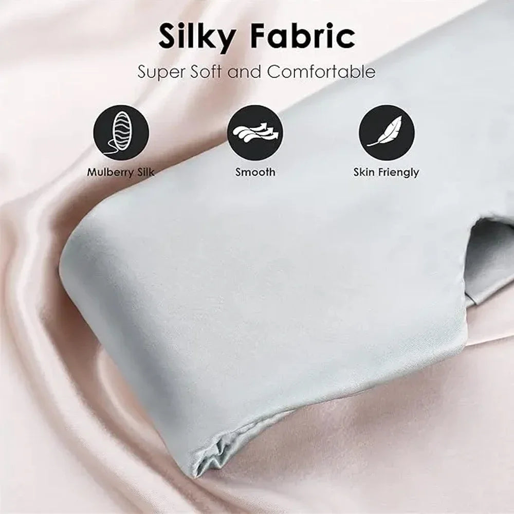 Midnight Caress – Mulberry Silk Sleep Veil - Adjustable