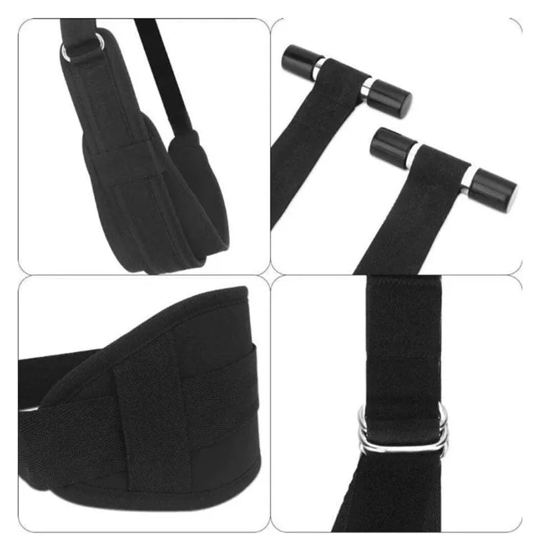 Adjustable Door Sex Swing with Cushioned Seat – Heavy-Duty Nylon Erotic Swing for Couples, No Installation Needed