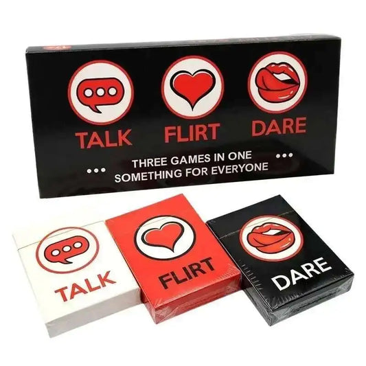 Talk, Flirt, or Dare — The Ultimate Romantic and Naughty Game for Couples: A Romantic Sexy Date Night Card Game